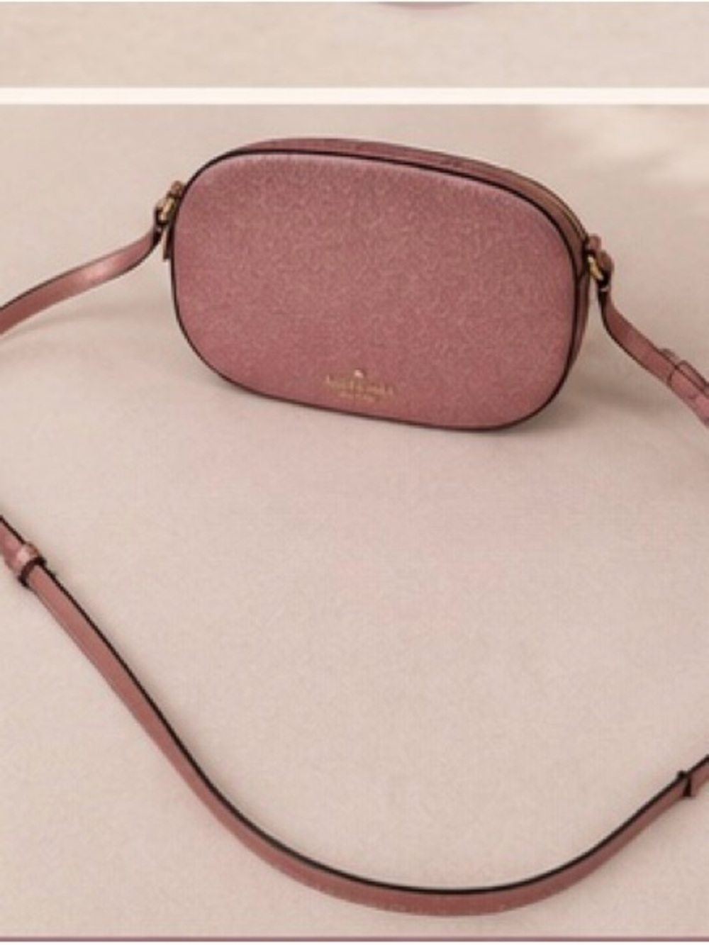 Beautiful Kate Spade New York glitter pink crossbody bag.